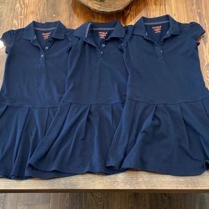 3 Navy School Uniform Dresses size 4/5